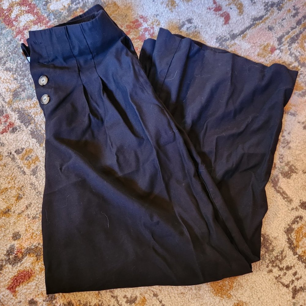 One Loved Babe | Black dress pants | high waisted flare pants | Orange Creek | L